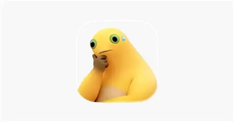 黄色卡通角色插图